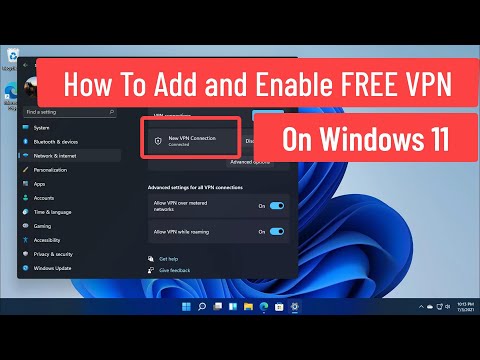 How to Add and Enable a FREE VPN on Windows 11