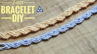 Wavy Macramé Bracelet ♥ DIY ♥