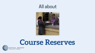 All about course reserves