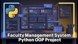 ๐จโ๐ซ Faculty Management System Using Python OOP | Mini Project | Python Project for Students.