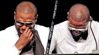 FLOYD MAYWEATHER BREAKS INTO TEARS OF JOY & CRIES AT HALL OF FAME ; THANKS DAD IN EMOTIONAL SPEECH