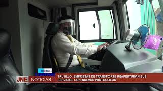 TRUJILLO: EMPRESAS DE TRANSPORTE REAPERTURAN SUS SERVICIOS CON NUEVOS PROTOCOLOS