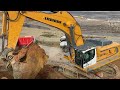 Liebherr 976 Excavator Loading Trucks With 3 Passes - Labrianidis Mining Works