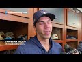 an emotional christian yelich on a clearly emotional topic for him his friend bob uecker