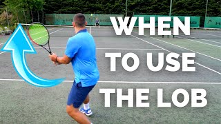 Winning Tennis Tactic - When To Use The Lob or Moonball in Tennis