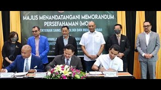 Menandatangani Memorandum Persefahaman di antara KSTI dan JPISB serta FIF