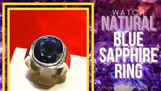 Natural Blue Sapphire Ring - ইন্দ্রনীলা পাথরের রিং - by Gems Jewellers \u0026 Gems Stone