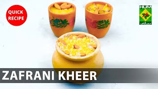 Zafrani Kheer Amazing recipe - Try it Now | Quick \u0026 Healthy Recipes | Masala TV