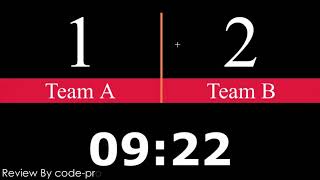 Football Scoreboard System in JavaScript With Source Code | Source Code & Projects