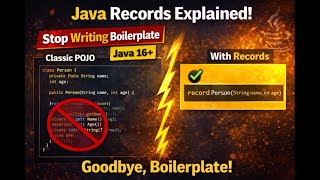 Java Records Explained | Stop Writing Boilerplate (Java 16+)