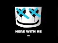 Marshmello - Here With Me Feat. CHVRCHES [Official Lyric Video]