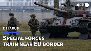 'Ready for any task': Belarusian special forces train near EU border | AFP