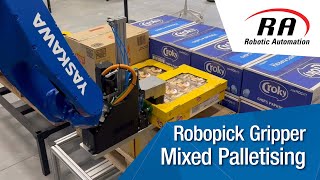 Robotic Mixed Palletising and Depalletising with RoboPick Gripper