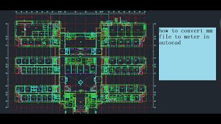 how to convert mm file to meter in autocad