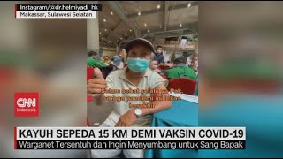 Kayuh Sepeda 15 Km Demi Vaksin Covid 19