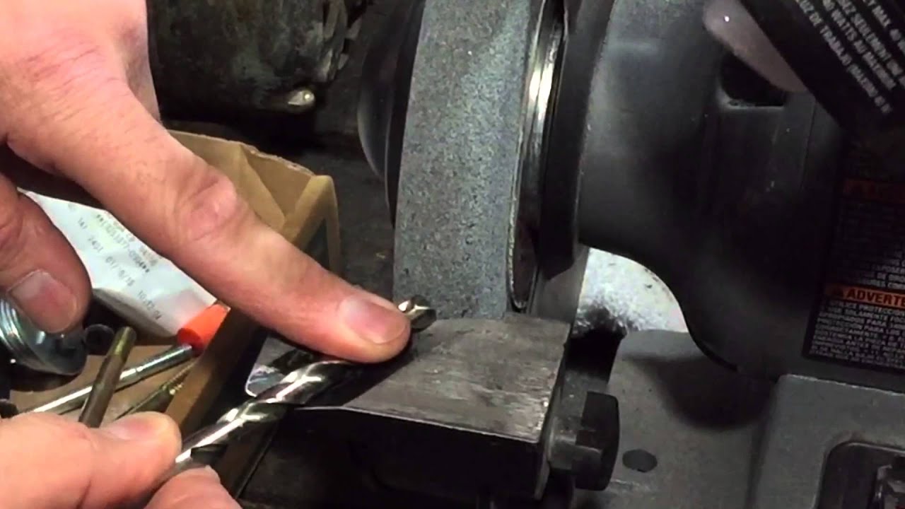 How To Sharpen A Drill Bit Youtube