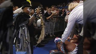 Papa Shango puts a curse on Ultimate Warrior: Superstars, May 16, 1992 (WWE Network Exclusive)
