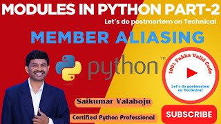 98.Member Aliasing in Python Explained | Python Modules & Imports Made Easy