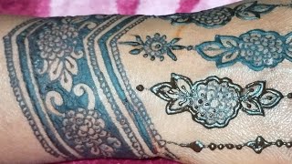 Very Pretty Stylish Back Hand Mehandi ka Design/ Unique Easy Henna Design l Simple Wedding #mehndi