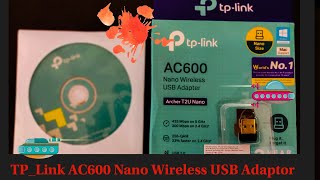 TP-Link Nano AC600 USB Wi-Fi WiFi Adapter(Archer T2U Nano)2.4G/5G Dual Band Wireless Network Adapter