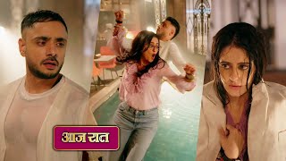 Mannat NEW PROMO Today Mannat slipped into the pool with Vikrant, Vikrant saved Mannat's honour