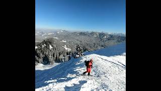 Grünten Skitour  bei herrlichen  Minusgraden und Ostwind