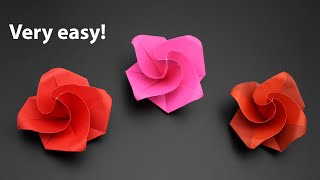 Easiest Origami Rose Ever! - How to Fold - Valentine's Day Gift
