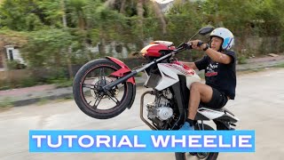 TUTORIAL WHEELIE!!! YAMAHA VIXION NVL