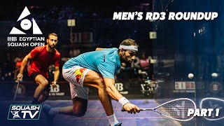 Squash: CIB Egyptian Open 2021 - Men's Rd3 Roundup [Pt.1]