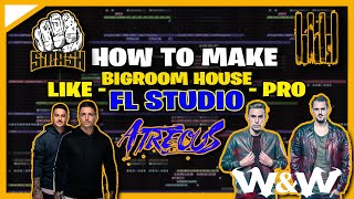HOW TO MAKE  A REAL BIGROOM HOUSE - RAVE TRACK LIKE A PRO + LABEL READY FLP | FL STUDIO TUTORIAL