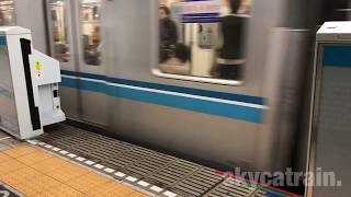 東京メトロ東西線、九段下駅。Japanese train\u0026station.Tokyo Metro Tozai Line `Kudanshita' station. 2017-12.