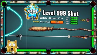 8 Ball Pool - Level 999 Kiss Shot & Magical Trickshot with Witch's Broom CUE Level MAX - GamingWithK