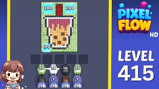 Pixel Flow Level 415 Solution Walkthrough