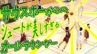 サウスポーからのシュートが美しすぎる得点量産オールラウンダー!!【つくば秀英#5 山本 魁 (3年生/187cm/神栖市立神栖第三中学/茨城県選抜)】東進ハイスクールカップ U18/高校バスケ