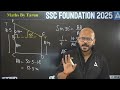 ssc foundation 2025 ssc cgl chsl 2025 classes ssc cgl 2025 maths height u0026 distance tarun sir