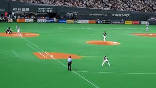 20220827　北海道日本ハムファイターズ【7回ｳﾗ】応援･攻撃風景　バッティング打撃　応援団による太鼓応援、電子笛あり@札幌ﾄﾞｰﾑ･ﾋﾞｼﾞﾀｰ外野