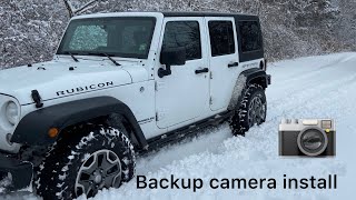 Installing a backup camera on a Jeep Wrangler