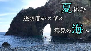 【絶景・雲見海岸の民宿へ】カラフルな小魚たちと大ヤドカリ、千貫門、富士山のお姉さん烏帽子山 の浅間神社