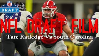 Film Room: Georgia OL Tate Ratledge Vs South Carolina