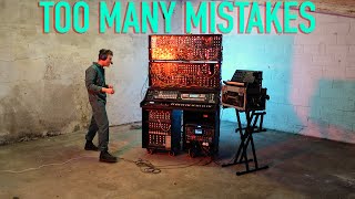 Live On Modular Synths TOO MANY MISTAKES. Look Mum No Computer