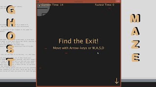 Processing - 'Ghost Maze' game