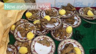 New mehmani vlog ( we cooked goat meat at our mehmani )