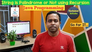 Find out a String is Palindrome or Not in Java using Recursion | Java Programming | Eclipse IDE