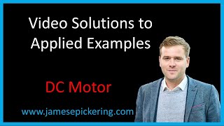 Transfer Functions: DC Motor (Low Fidelity) (Applied Example)