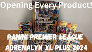 PANINI PREMIER LEAGUE ADRENALYN XL PLUS 2024 FULL BOX RIP! OPENING EVERY PRODUCT FOR THE SET #panini