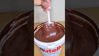 Giant Nutella Bucket Chocolate | Satisfying