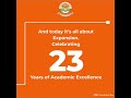 tmu 23 years of excellence foundation day teerthanker mahaveer university