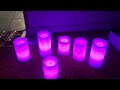 costco glow wick color changing 6 led candles