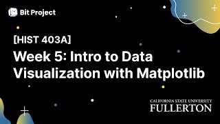 [HIST 403A] Week 5: Intro to Data Visualization with Matplotlib