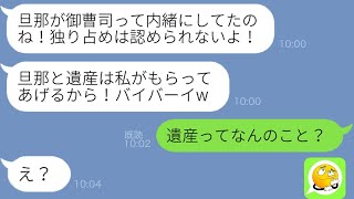 【LINE】私が出張中に夫と父の遺産を奪った会社の美人同僚「貧乏人は帰ってこなくていいわよｗ」→有頂天の略奪女の言う通りにした結果…w【総集編】